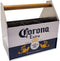 The Tin Box Corona Utensil Caddy with Handle, Black and White