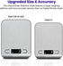 Etekcity Food Nutrition Kitchen Scale, Digital Grams and Ounces for Weight Loss, Baking, Cooking, Keto and Meal Prep, Large, 304 Stainless Steel