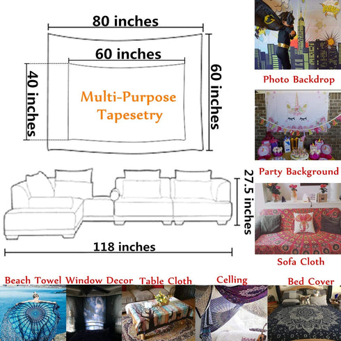 HVEST Marine Life Wall Tapestry Dolphin Shark Turtle and Fish Under Blue Sea Wall Hanging Ocean Tapestries for Kids Bedroom Living Room Dorm Wall Decor Birthday Party Background,80Wx60H inches