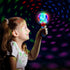 ArtCreativity Easter Gifts for Kids, Red & Blue Light Up Orbiter Spinning Wands, Sensory Toys for Toddlers, Set of 2, 7" LED Spin Toy, Autistic Children, Boys, Girls, Birthday, Classroom Prizes
