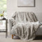 Hyde Lane Fluffy Cute Shaggy Cozy Throw Blankets for Couch Sofa ,2 Way Reversible Ultra Soft Long Faux Fur Fuzzy Blanket for Home- - 50x60 Grey