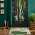 OneHoney Green Farm Truck Door Mat Wood Board Floor Bath Rugs, St.Patrick's Day Lucky Clover Leaf Entrance Doormats Non Slip Kitchen Rug for Indoor Bedroom Bathroom Living Room 16x24inch