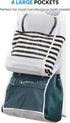 Over The Door Purse Organizer & Storage (2Pack) Handbag Organizer with 6 Easy Access Deep Pockets - Durable Metal Hooks, Handbag Organizer with Clear Pockets -Ideal for Scarf, Umbrella/Accessories Etc