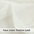FMFUNCTEX Sheer Curtain Panels for Bedroom 96inch Long Cream White Semi Sheer Window Draperies for Living Room Linen Weave Vertical Drapes 55" W X 1 Pair