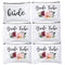ECOHIP 6 Pack Bride Tribe Makeup Bag Bridesmaid Proposal Gifts Bridal Shower Party Bachelorette Party Favor