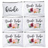 ECOHIP 6 Pack Bride Tribe Makeup Bag Bridesmaid Proposal Gifts Bridal Shower Party Bachelorette Party Favor