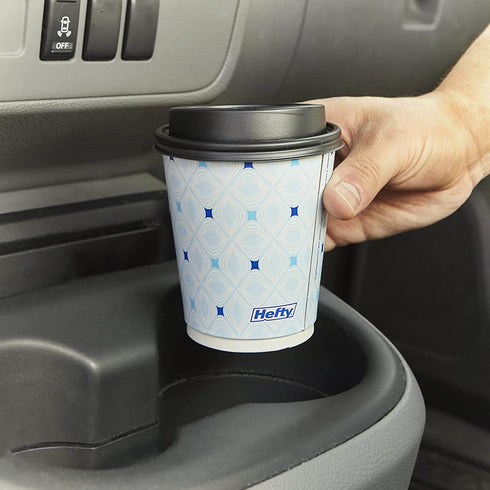 Hefty Disposable Hot Cups with Lids, 12 Ounce, 20 Count