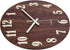 Jomparis 12" Night Light Function Wooden Round Wall Clock Vintage Rustic Country Tuscan Style for Kitchen Bedroom Office Home Silent & Non-Ticking Large Numbers Battery Operated Indoor Clocks