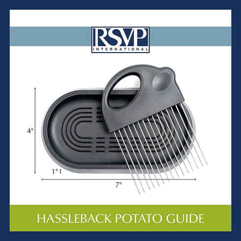 RSVP International Hasselback Potato Guide, One size, Black