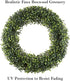 19.5-Inch Artificial Boxwood Wreath for Front Door Home Decor by Pure Garden