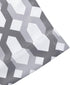 DriftAway Mason Geometric Trellis Pattern Window Curtain Valance Rod Pocket 52 Inch by 18 Inch Plus 2 Inch Header Gray