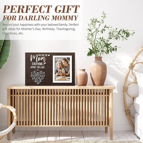 Best Mom Gifts Mothers Day Gifts for Mom from Daughter Son Kids, Mom Picture Frame Mother-in Law-Gifts New Mom Gifts for Women, Birthday Gifts for Mom Who Has Everything Mom Christmas Gifts-4x6 Photo