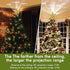 Christmas Tree Topper Star Christmas Tree Topper Lighted with LED Magic 5 Dynamic Patterns Rotating Projector and Switch, 3D Glitter Hollow Gold Xmas Tree Topper for Christmas Tree Decorations