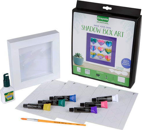 Crayola DIY Shadow Box, Personalized Picture Frame Kit, Unique Gifts for Mom, 13 Piece