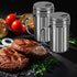Accmor Salt and Pepper Shakers with Handle, Spice Dispenser with Adjustable Pour Holes, Stainless Steel Shakers for Salt/Pepper/Cinnamon/Powder Sugar