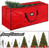 Christmas Tree Storage Bag Wreath Container - Heavy Duty Jumbo Large Waterproof Fits Up to 9ft Artificial Trees and Xmas Decorations Organizer with Reinforced Long Handles (Red)