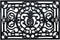 Calloway Mills 900081830 Pineapple Heritage Rubber Doormat, 18" x 30"
