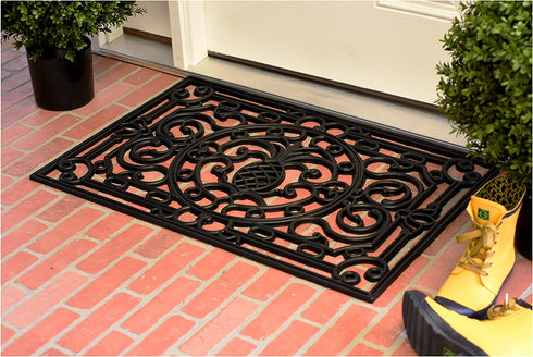 Calloway Mills 900081830 Pineapple Heritage Rubber Doormat, 18" x 30"