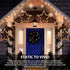 Star Christmas String Lights 8.8 Feet with 6 Drops 100 Mini Bulb Connectable Icicle Fairy Curtain Lights Plug in for Xmas Home Indoor Outdoor Party Wedding (Warm White, Star)