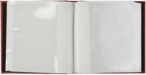 Pioneer Photo Albums 200-Pocket Sewn Leatherette Frame Cover Photo Album, 4 by 6-Inch, Red