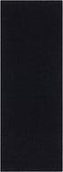 Ottomanson Ottohome Collection Rubberback Solid Design Runner Rug, 2'3" x 6', Black