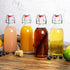 16oz Swing Top Bottles -Glass Beer Bottle with Airtight Rubber Seal Flip Caps for Home Brewing Kombucha,Beverages,Oil,Vinegar,Water,Soda,Kefir (6 Pack) (16 Oz- Set 6 (New))