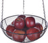 SunnyPoint 3 Tier hanging Fruit Basket, Black Coating