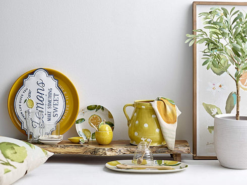 Creative Co-Op Life Gives You Lemons Make Something Sweet Metal Wall Décor, White