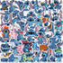 50Pcs Lilo & Stitch Stickers Waterproof Vinyl Stickers for Water Bottle Luggage Bike Car Decals (Stitch)