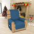 Easy-Going Sofa Slipcover Waterproof Recliner Chair Cover Non-Slip Fabric Couch Cover for Living Room Washable Furniture Protector for Pets Kids Children Dog Cat (Recliner,Peacock Blue)