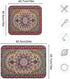 ElliTarr Brown Retro Boho Dish Drying Mat for Kitchen Counter, Microfiber Absorbent Dish Draining Mat, Large Kitchen Drying Mat Heat Resistant Drying Pad for Counter 18x24