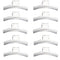 Hair Wave Clips - Set of 10 - Aluminum 3.5" Butterfly Wave Setting Clips - Finger Wave Clips for Hair - Marcel Wave Hair Clips - Fingerwave Clips - Wave Clamps