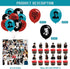 The Twilight Saga Theme Birthday Party Decorations,The Twilight Saga Party Supply Set for Kids with 1 Happy Birthday Banner , 12 Cupcake Toppers,50 Stickers ,18 Balloons for Party Decorations