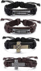 SAILIMUE 4 Pcs Cross Leather Bracelet for Men Religious Cross Tag Bangle Leather Wristband Adjustable Drawstring Bracelet Set