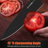 Chef Knife, 8 Inch Pro Kitchen Knife Dishwasher Safe, High Carbon German Stainless Steel Chef's Knives with Ergonomic Handle, Elegant Black, Best Gifts