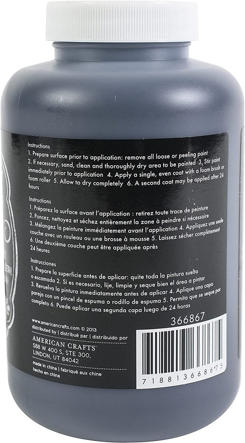 DIY Shop Chalkboard Paint by American Crafts | 16.2 ounces, Black (366867)