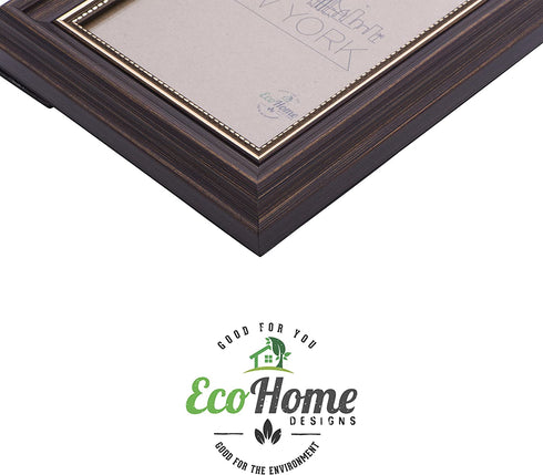 8x10 Picture Frame Antique Brown - Mount Desktop Display, Frames by EcoHome