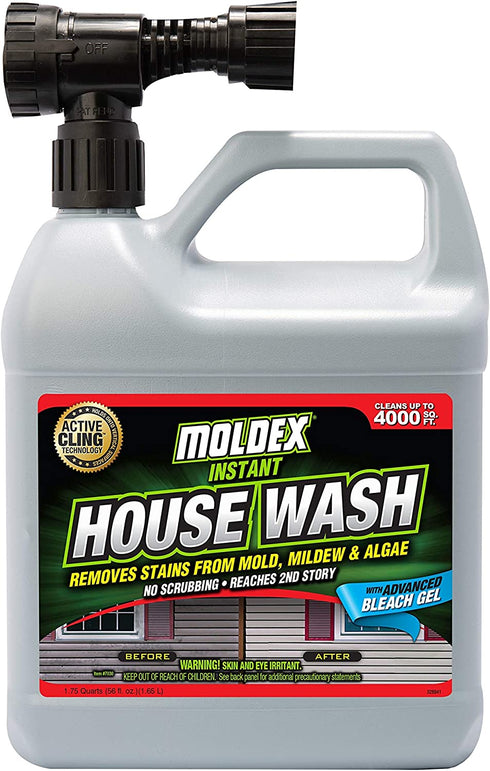 Moldex, 56 oz, Yellow Concentrated Instant House Wash, 56 Fl Oz