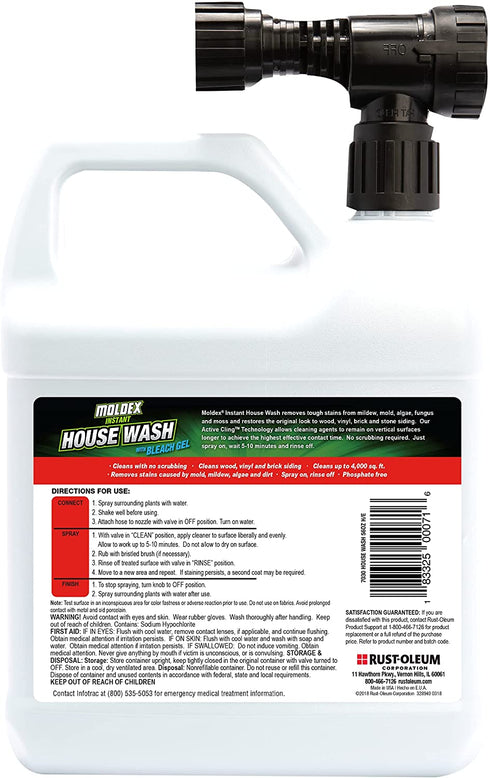Moldex, 56 oz, Yellow Concentrated Instant House Wash, 56 Fl Oz