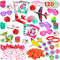 JOYIN 120+Pcs Happy Valentines Day Party Favor Supplies Set includes Heart Glasses, Bracelet, bookmark Perfect for Kids, Preschool Decorations, Photo Props, Wedding, Baby Shower, and School Classroom Prizes