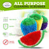Durable Dish Scrubber by Dish Scrubbie (5PK) Fruit Shaped Kitchen Sponge Washing Dishes Reusable Sponges for Scrubbing, Cleaning, Dishwashing No Odor Scrubbers to Replace Dish Cloth, Scrub Pad