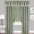 Achim Home Furnishings Valance Buffalo Check Window Curtain, 58 in x 14 in, Sage & Ivory