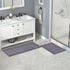 Lifewit Extra Soft Bathroom Rug Mat, Absorbent Shaggy Chenille Bath Rug, Non Slip Plush Rugs for Bathroom,Tub and Shower, Grey, 20 —30 inch