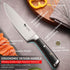 MAD SHARK 8 Inch Chef Knife, German Military Grade Composite Steel, ULTRA-SHARP, Quality Kitchen Chopping Knife, Vegetable or Meat Cutting, Cooking Chief Knife, High Carbon Stainless