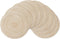 SHACOS Round Braided Placemats Set of 8 Round Table Mats for Dining Tables (Beige, 8)