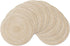 SHACOS Round Braided Placemats Set of 8 Round Table Mats for Dining Tables (Beige, 8)