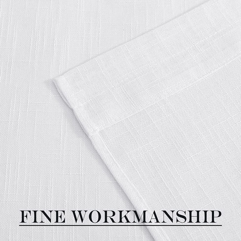 NICETOWN Front Door Sheer Curtain, Privacy Semitransparent Voile French Door Curtain with Top and Bottom Rod Pocket, Sheer Door Curtain, Tieback Included, W52 inches x L40 inches, 1 Panel, White
