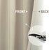 jinchan Linen Textured 72 inch Long Room Darkening Greyish Beige Curtains for Bedroom Light Reducing & Thermal Insulating Curtain Panel One Panel
