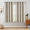 jinchan Linen Textured 72 inch Long Room Darkening Greyish Beige Curtains for Bedroom Light Reducing & Thermal Insulating Curtain Panel One Panel