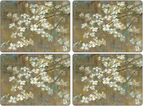 Pimpernel Dogwood in Spring Collection Placemats - Set of 4